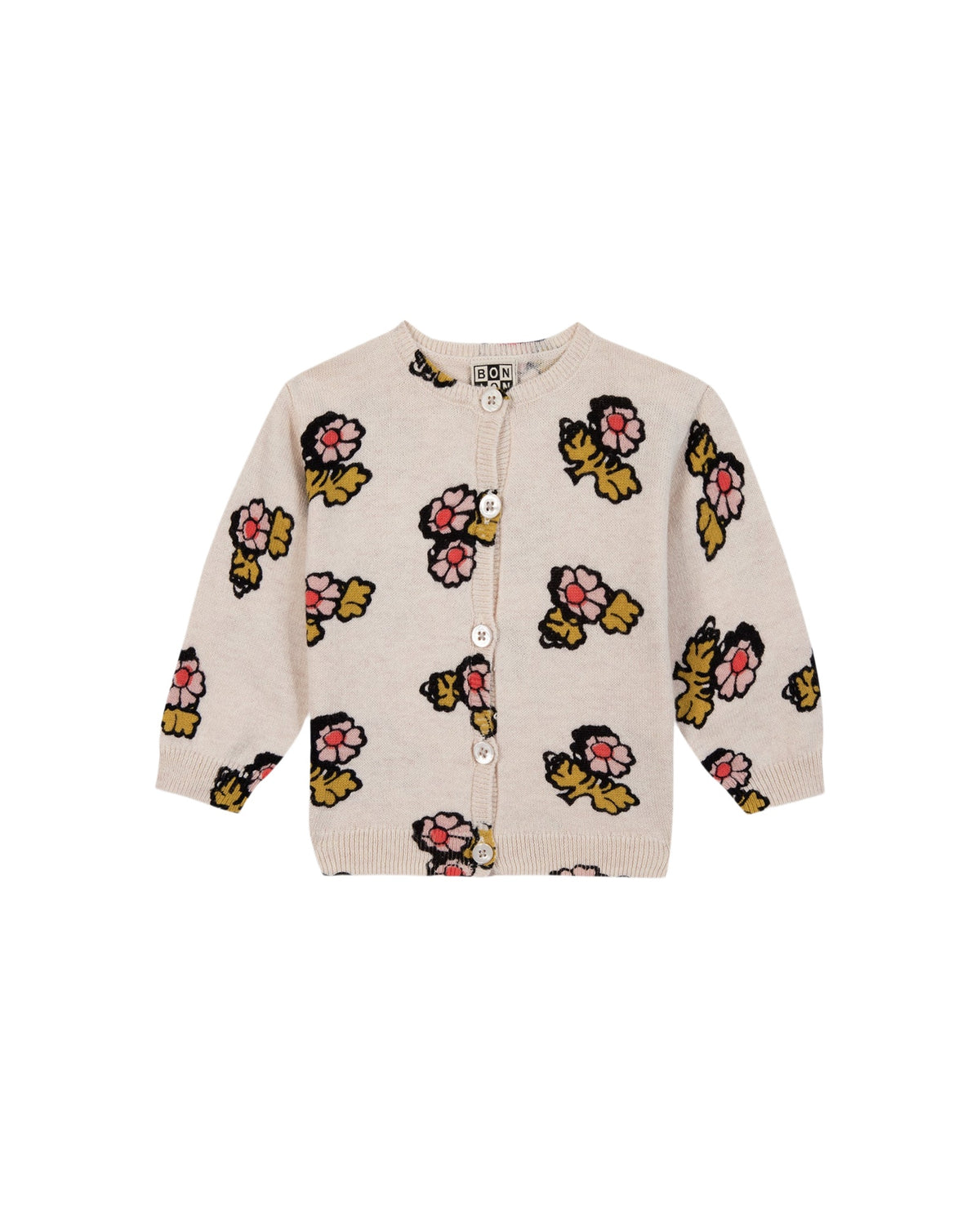 Lilet Print cotton cardigan - Fleur Faroe