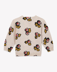 Lilet Print cotton cardigan - Fleur Faroe