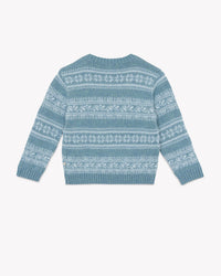 Loustic Poilu cotton jumper - Frost Blue