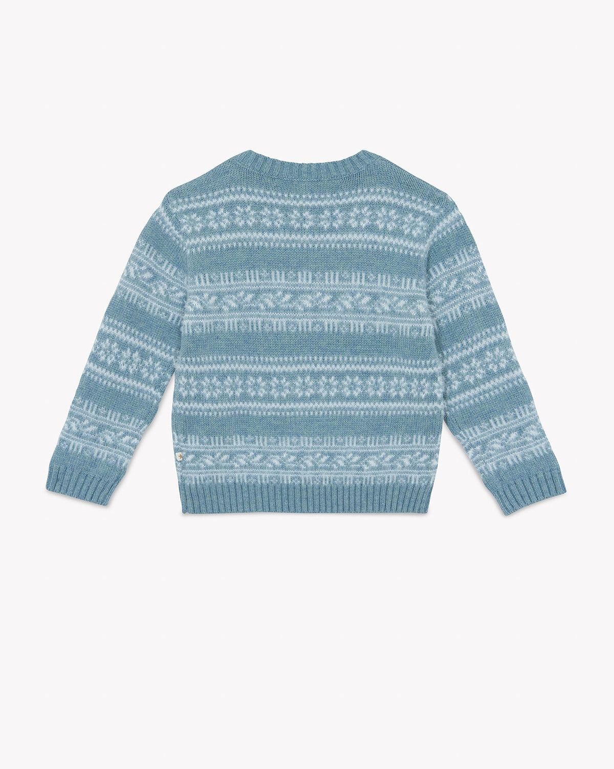 Loustic Poilu cotton jumper - Frost Blue