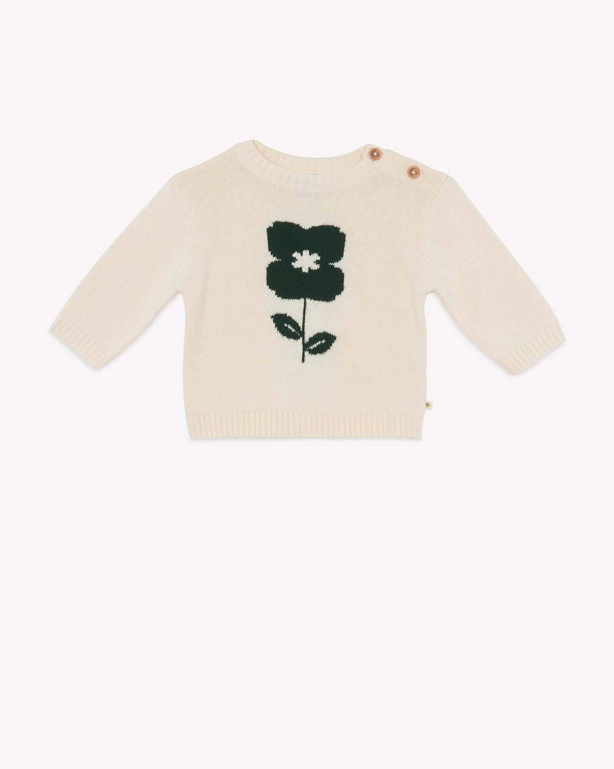 Misty Flower cotton jumper - Mouton