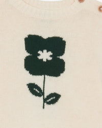 Misty Flower cotton jumper - Mouton