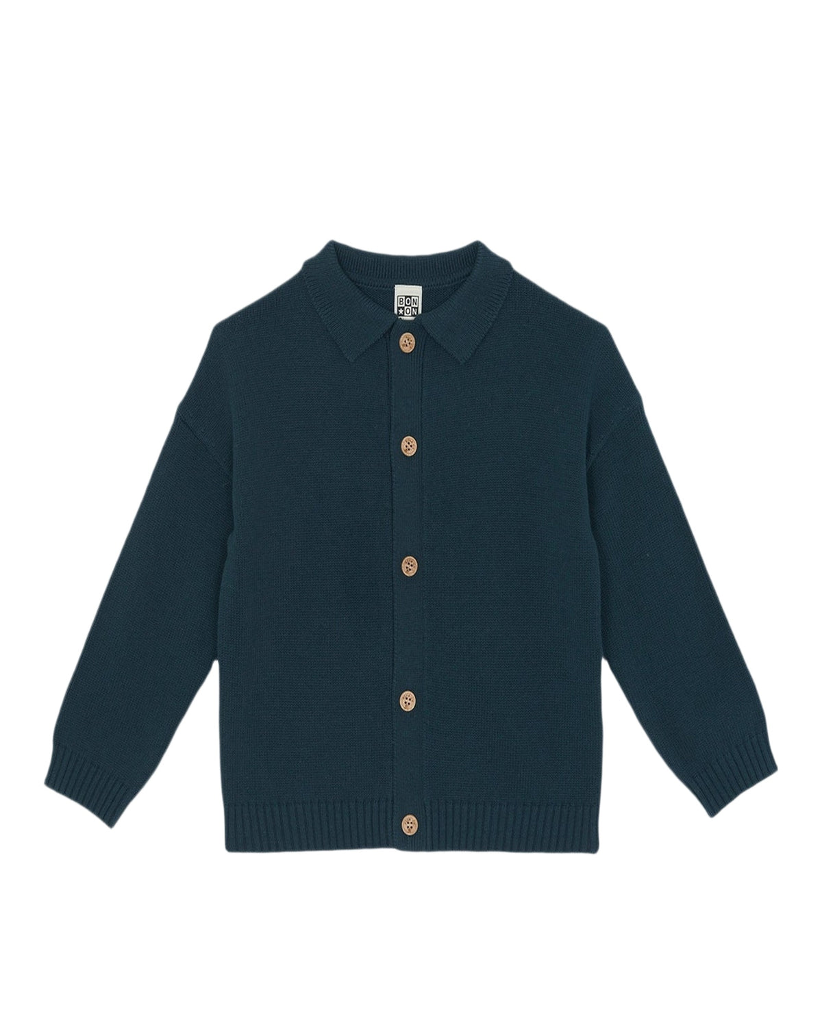 Lucien cotton cardigan - Blue Lake