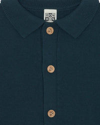 Lucien cotton cardigan - Blue Lake