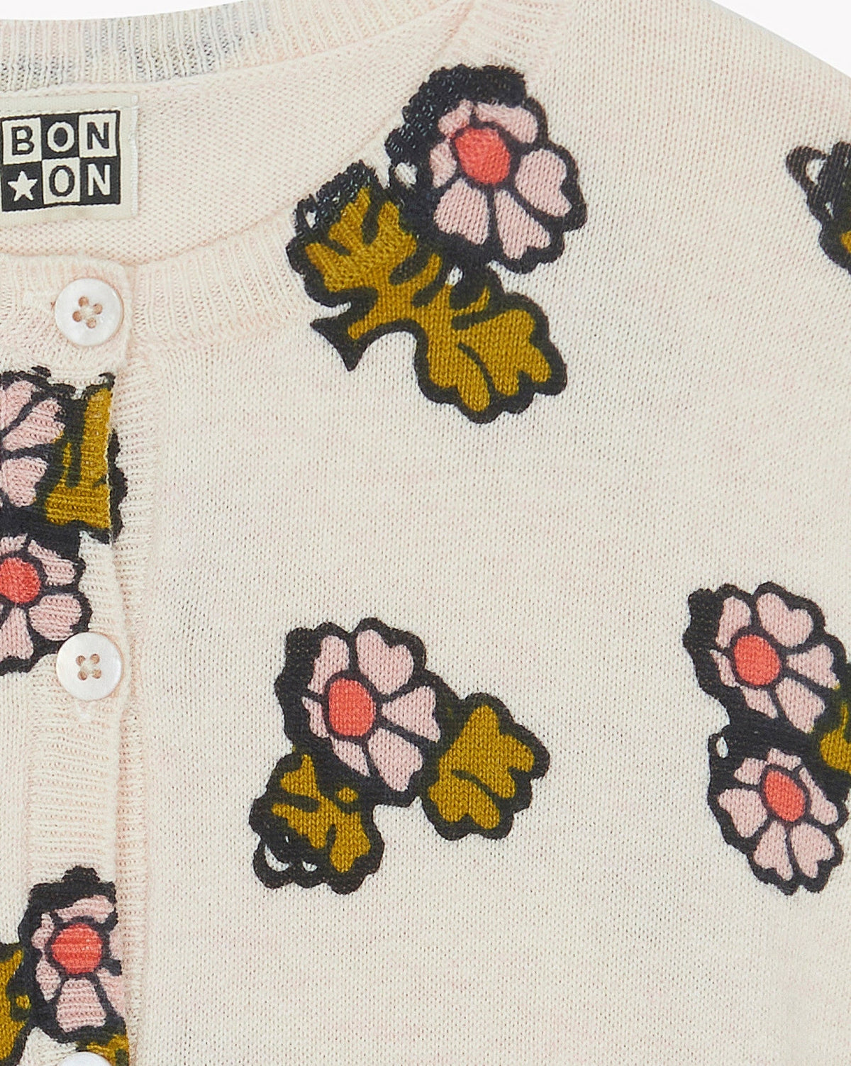Cardigan Lilou Print en coton - Fleur Faroe