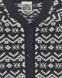 Cardigan Mozza en coton - Carbone