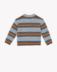 Milton Stripes Jumper - Charcoal Grey