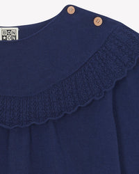 Pull Margot en coton - Bleu Brut