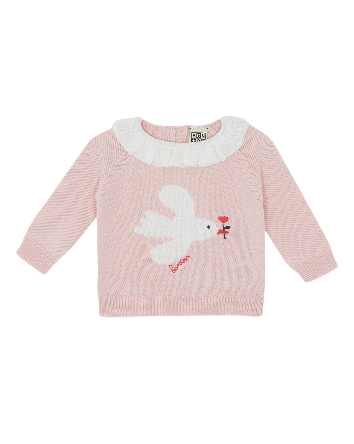 Lily Bird cotton jumper - Rose Blossom