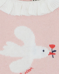 Lily Bird cotton jumper - Rose Blossom