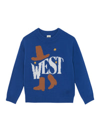 Milton West Jumper - Raw Blue