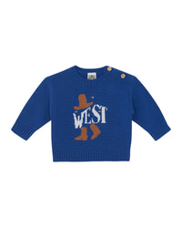 Misty West Jumper - Raw Blue