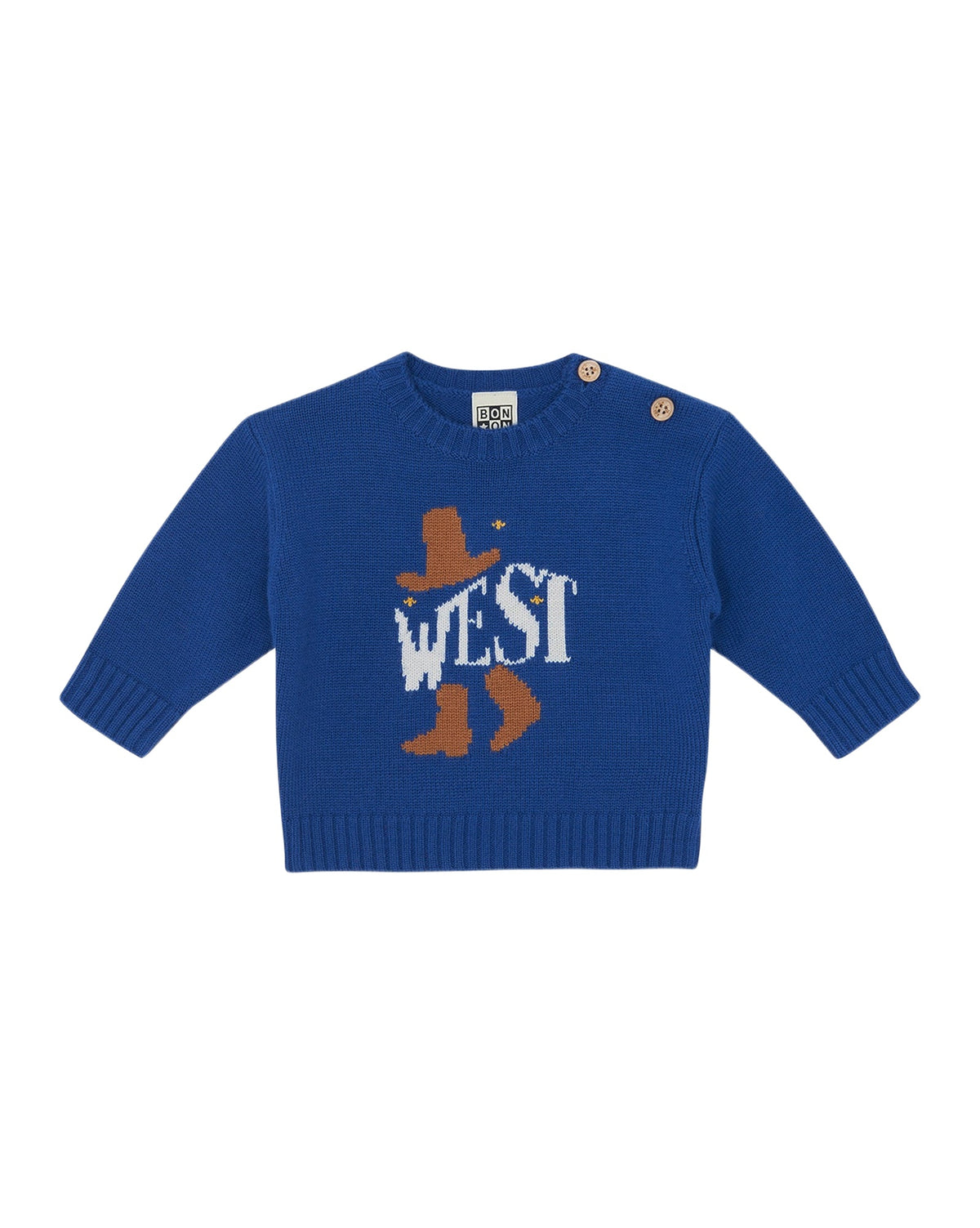 Misty West Jumper - Raw Blue
