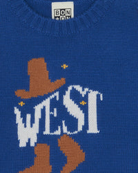 Misty West Jumper - Raw Blue