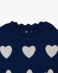 Pull Mila en coton - Bleu Brut