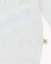 Lilou Coeur cotton cardigan - Ecru Bonton