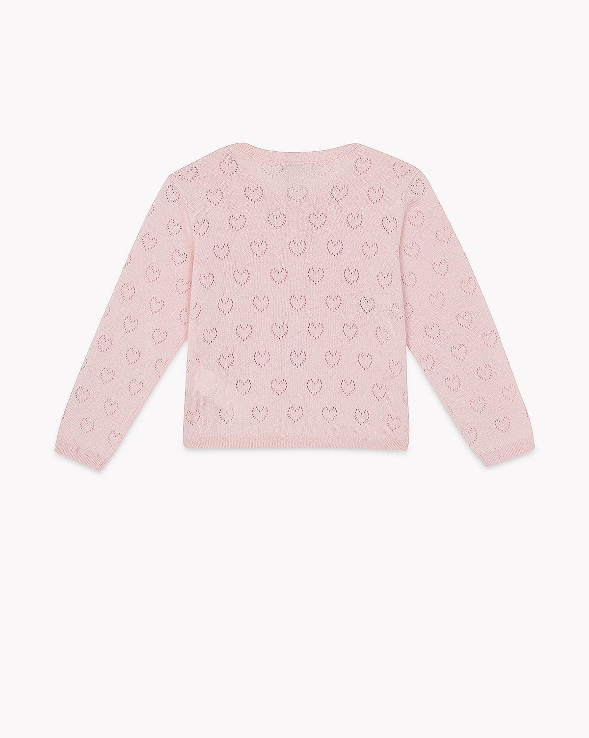 Cardigan Lilou Coeur en coton - Rose Blossom