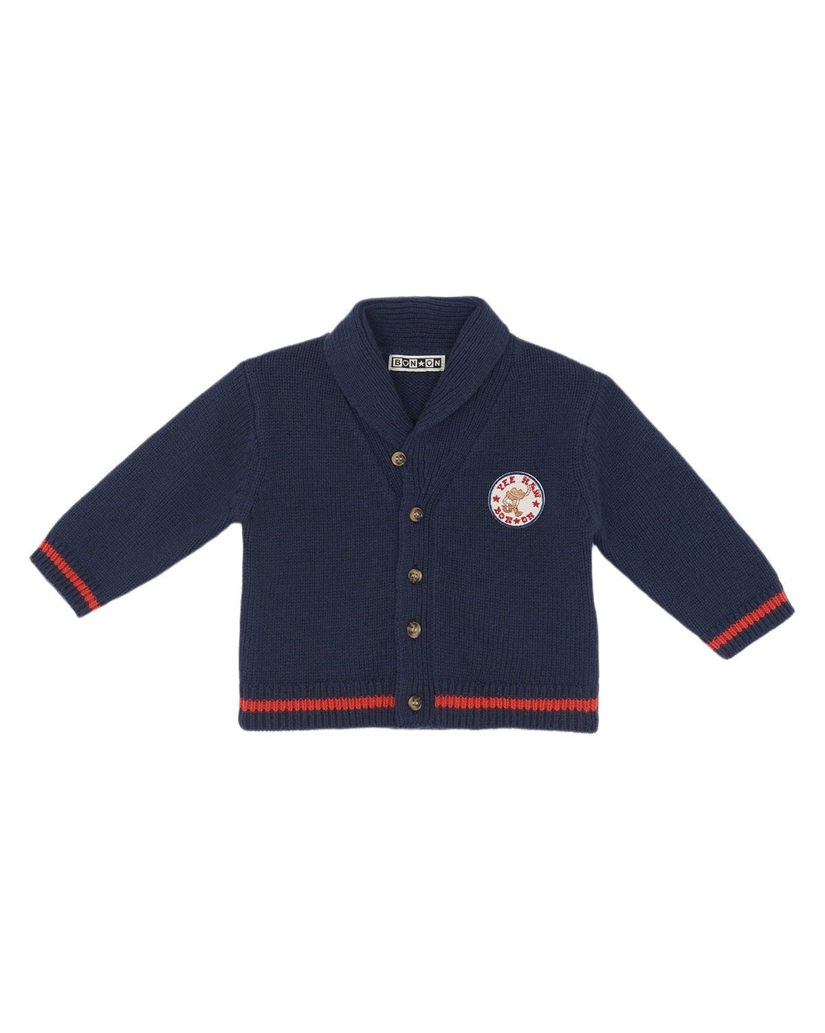 Hubert cotton cardigan - Raw Blue