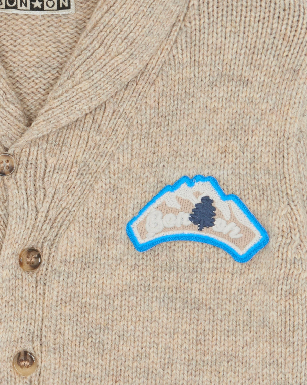 Hubert cotton cardigan - Beige Renne