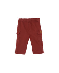Pantalon Frog en coton - Rouge Trekking