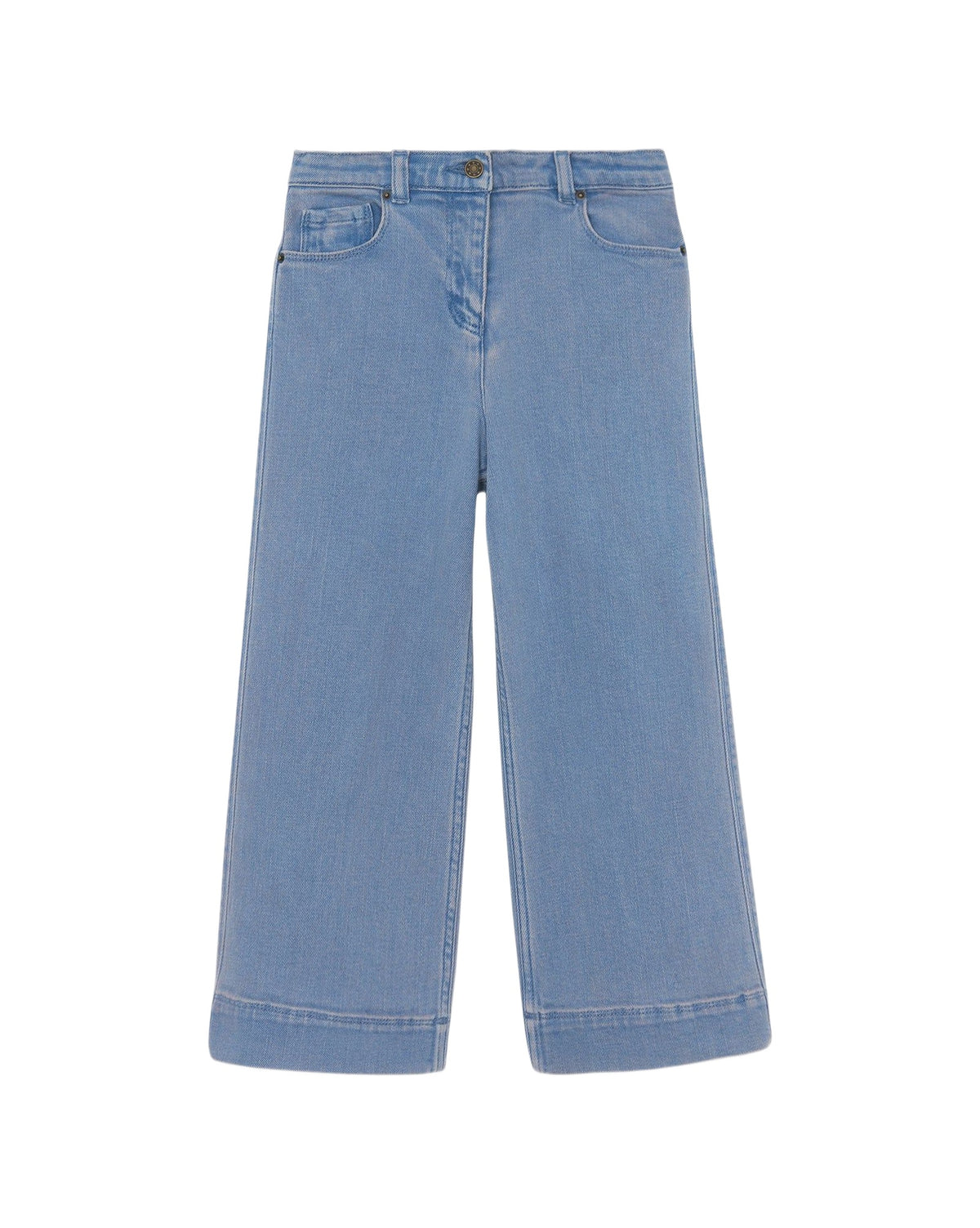 Cotton jeans - Bleached denim