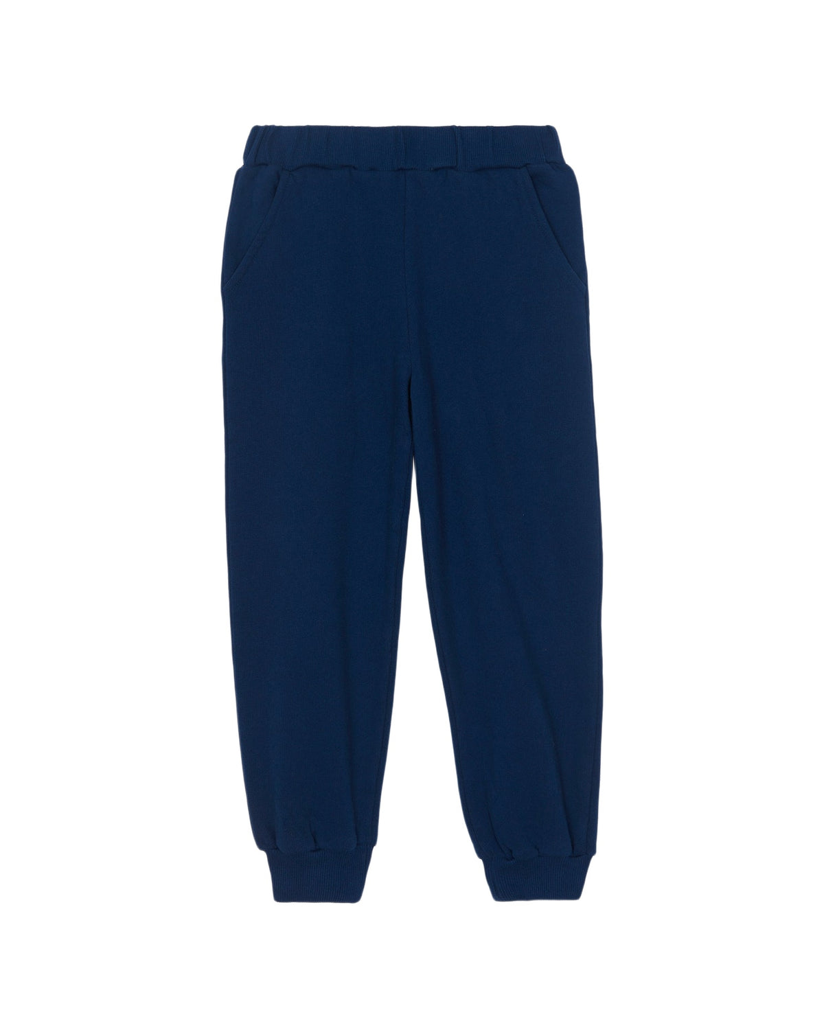 Lolito Plain Cotton Jogging Trousers - Raw Blue