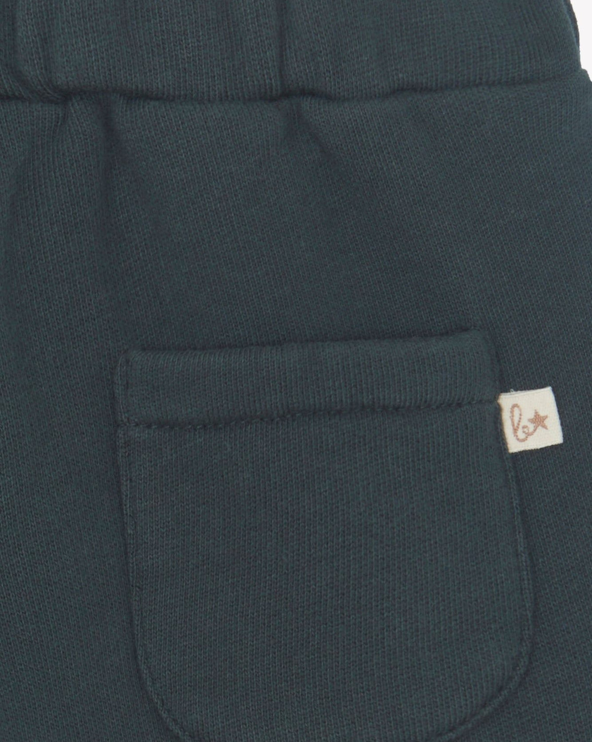 Plain, lightweight cotton jogging bottoms - Carbon