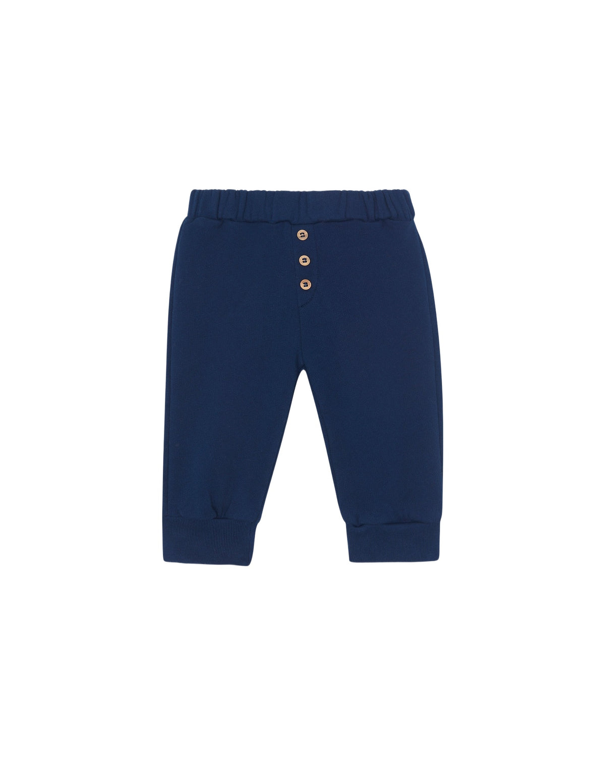 Plain Lightweight Cotton Jogging Trousers - Raw Blue