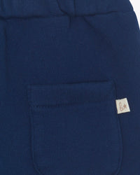 Plain Lightweight Cotton Jogging Trousers - Raw Blue