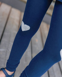 Mippy cotton leggings - Raw Blue