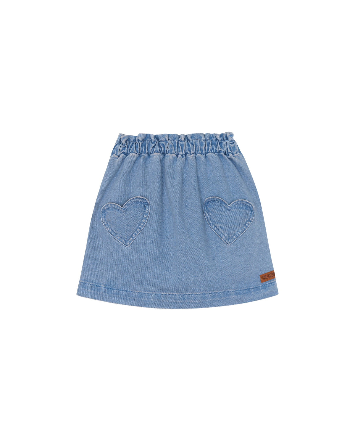 Douchka cotton skirt - Bleached denim