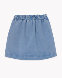 Douchka cotton skirt - Bleached denim