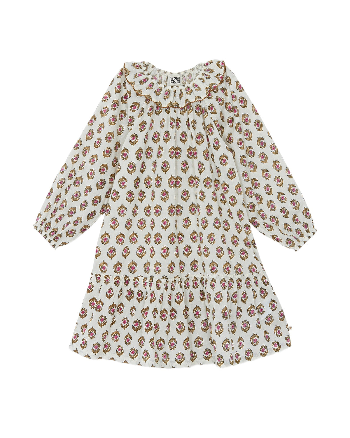 Robe Daria en coton - Blockprint