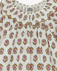 Robe Daria en coton - Blockprint