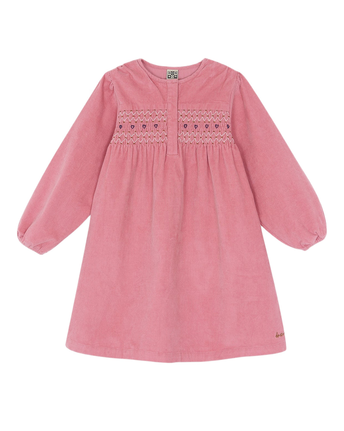 Robe Françoise en coton - Rose Pinkyee