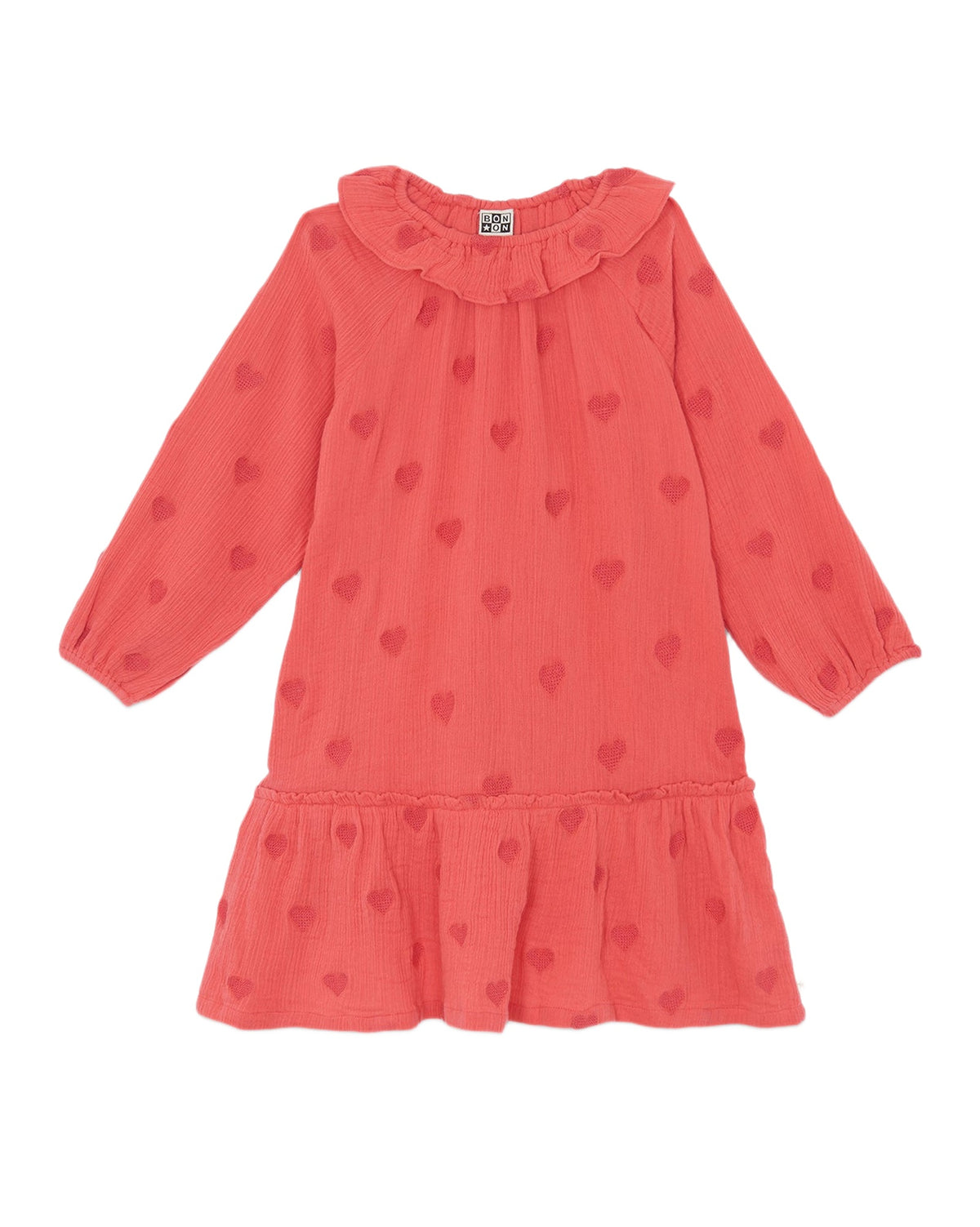 Robe Françoise en coton - Rose Faroe