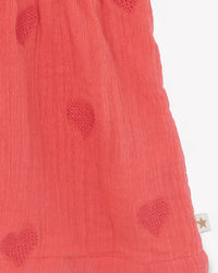 Robe Françoise en coton - Rose Faroe