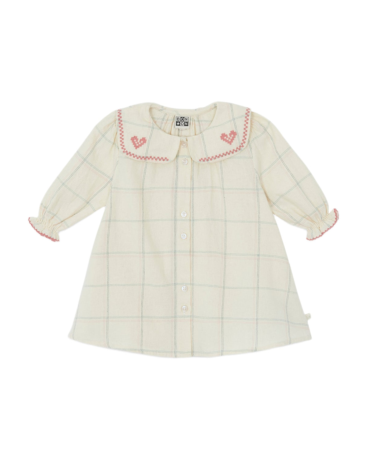 Robe Mesange en coton - Carreau Winter