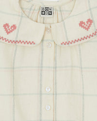 Robe Mesange en coton - Carreau Winter