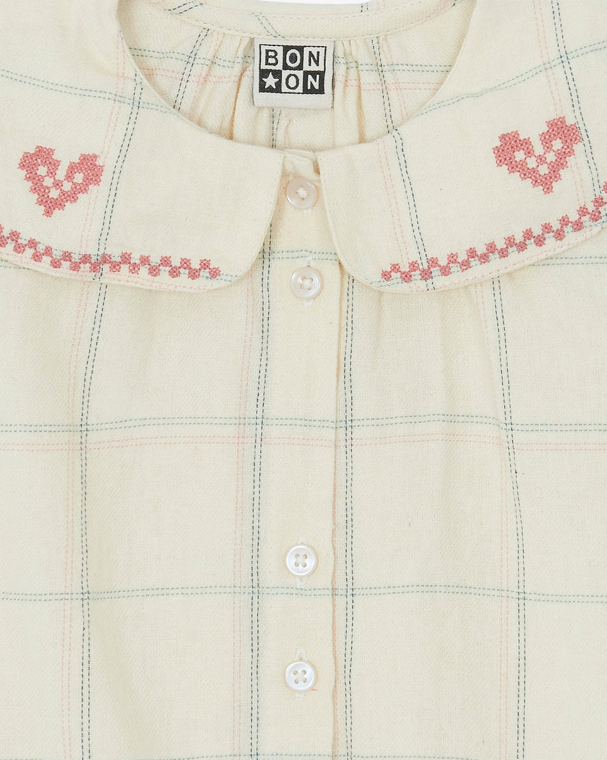 Robe Mesange en coton - Carreau Winter