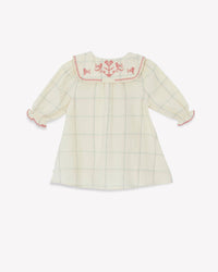 Robe Mesange en coton - Carreau Winter