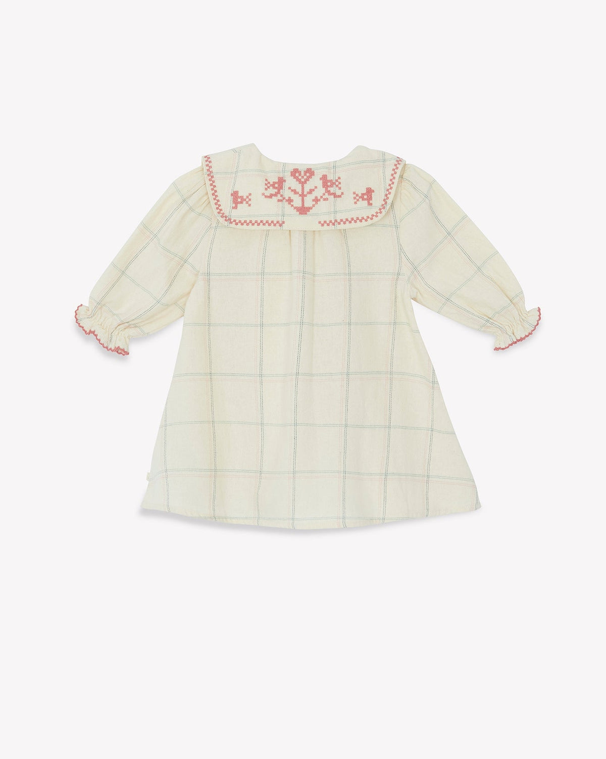 Robe Mesange en coton - Carreau Winter