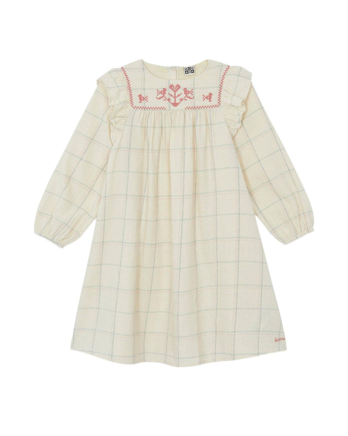 Robe Delia en coton - Carreau Winter