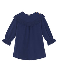 Robe Margot en coton - Bleu Brut