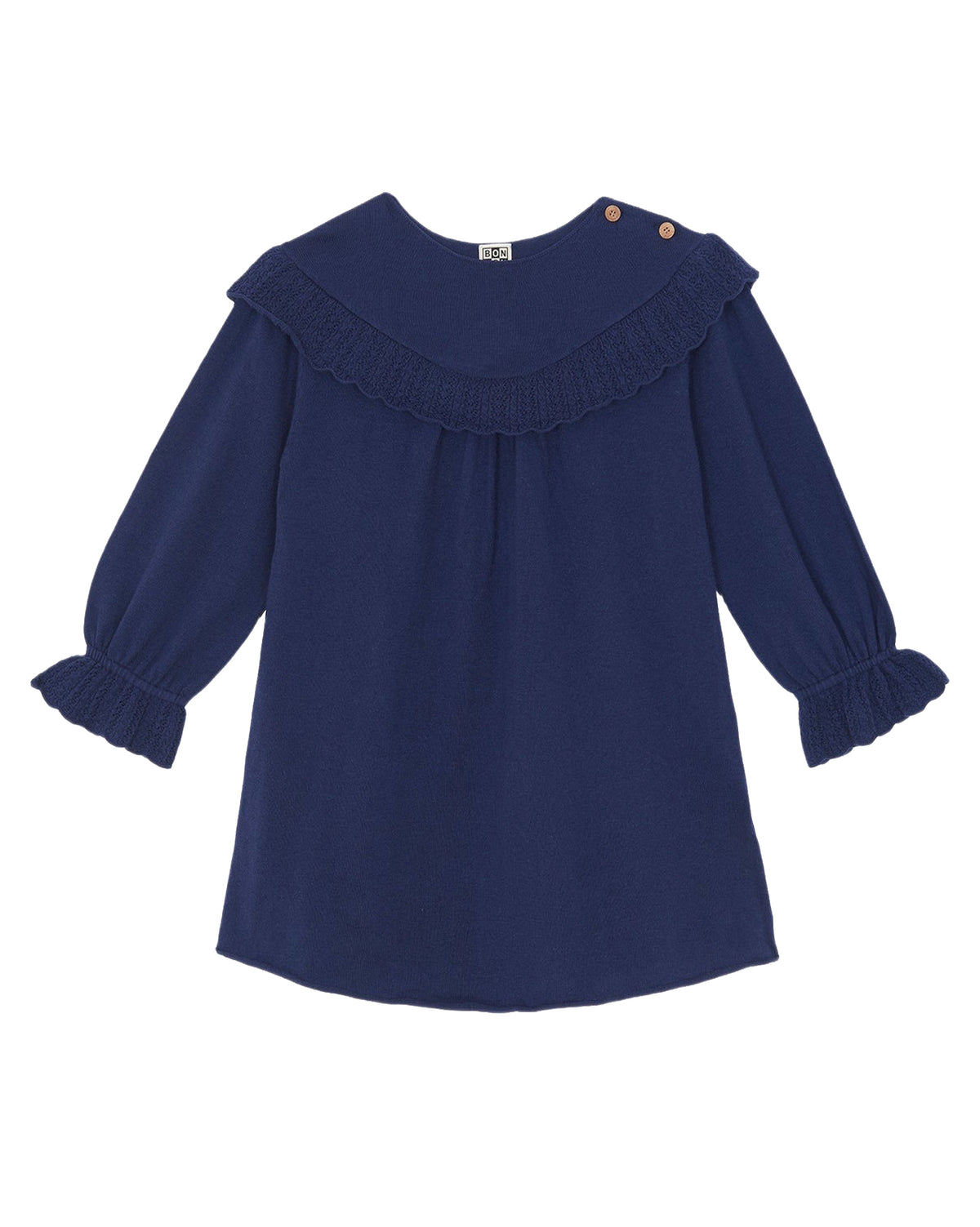 Robe Margot en coton - Bleu Brut