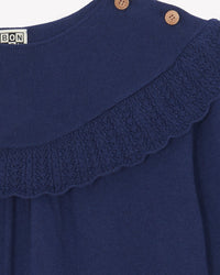 Robe Margot en coton - Bleu Brut