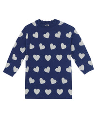 Robe Mila en coton - Bleu Brut
