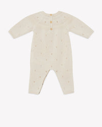 Lalaland cotton jumpsuit - Ecru Bonton
