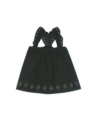 Robe Madeleine en coton - Black bird