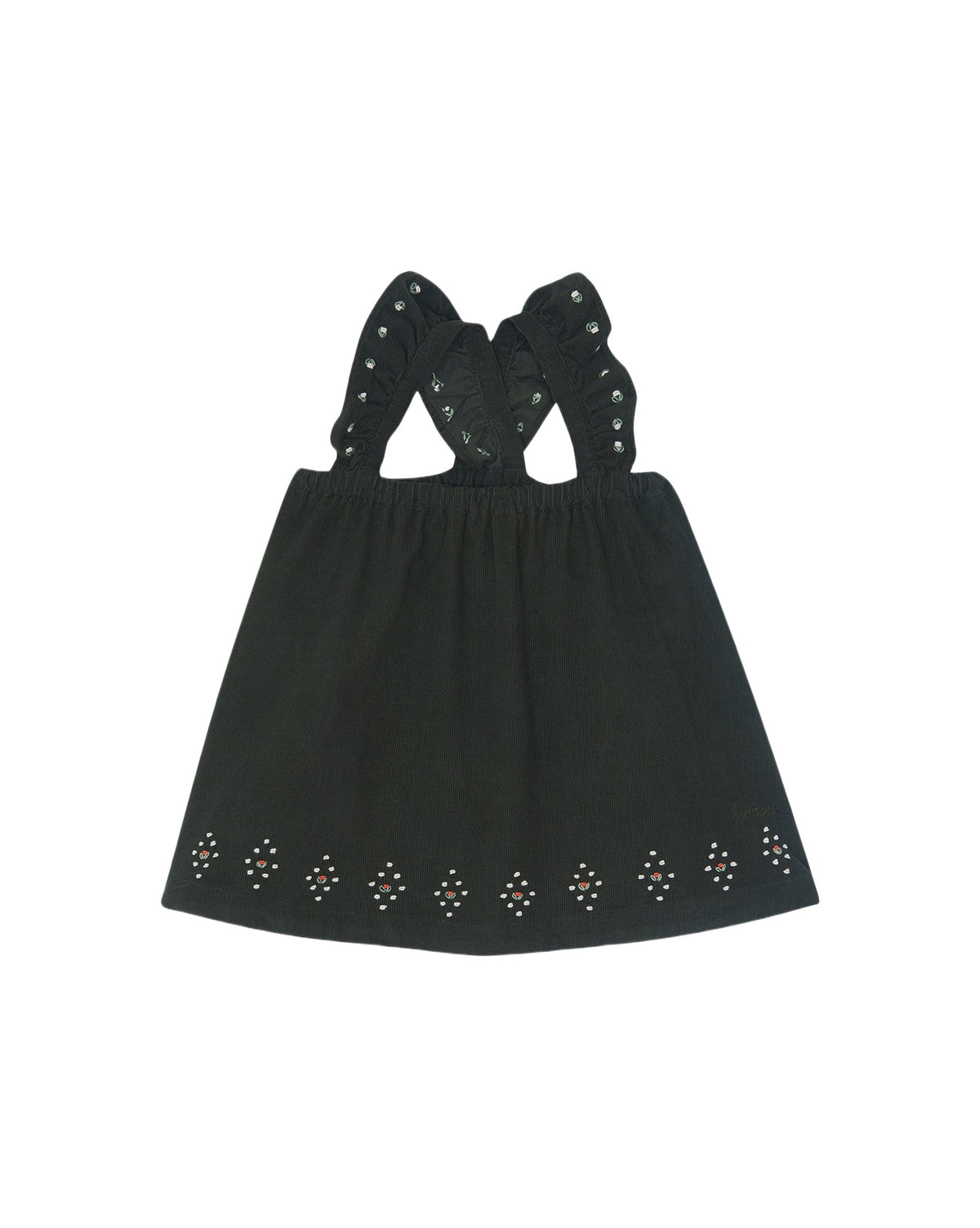 Robe Madeleine en coton - Black bird